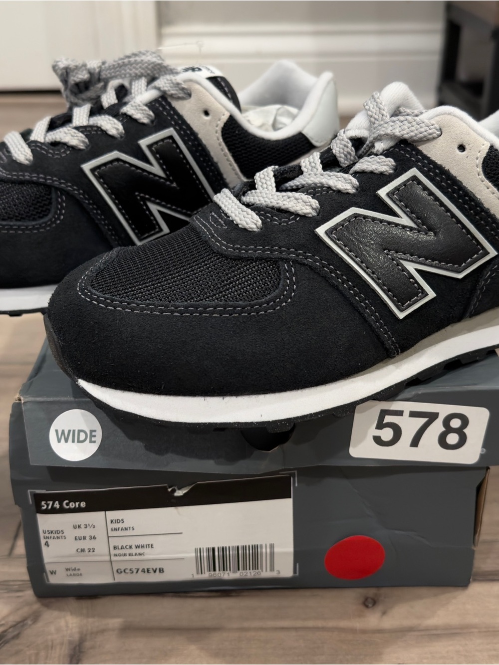 New Balance 574 Core Kids 4 Wide